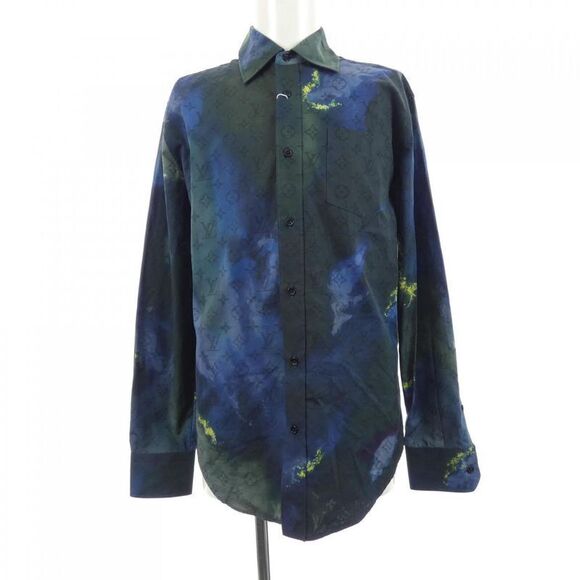 louis vuitton blue tie dye shirt
